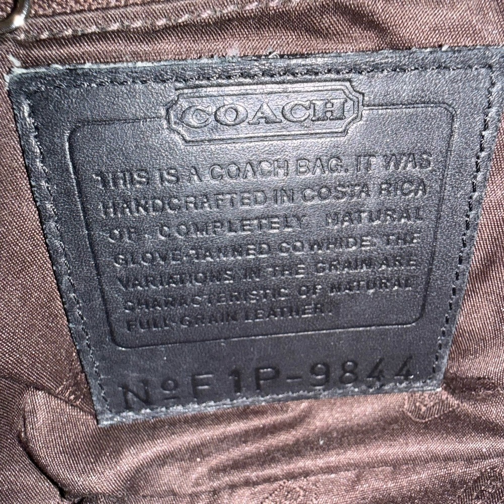Coach Black Leather Hobo Shoulder Bag - Picture 11 of 14
